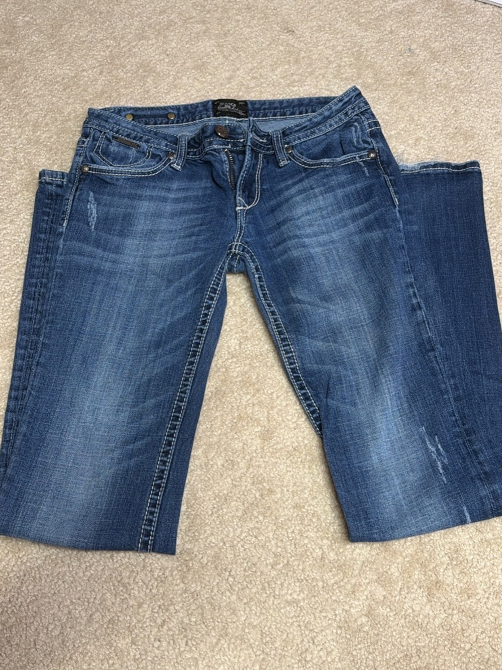 Rerock Express Women's Medium Blue Boot Cut Jeans